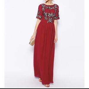 NWT ASOS Formal Sequin Detail Maxi Dress